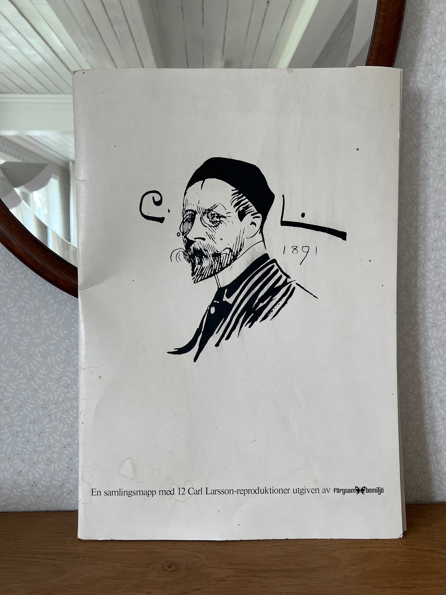 Carl Larsson samlingsmapp med 12 motiv