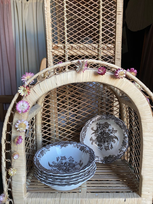 6st skålar - Bristol Engelskt porslin