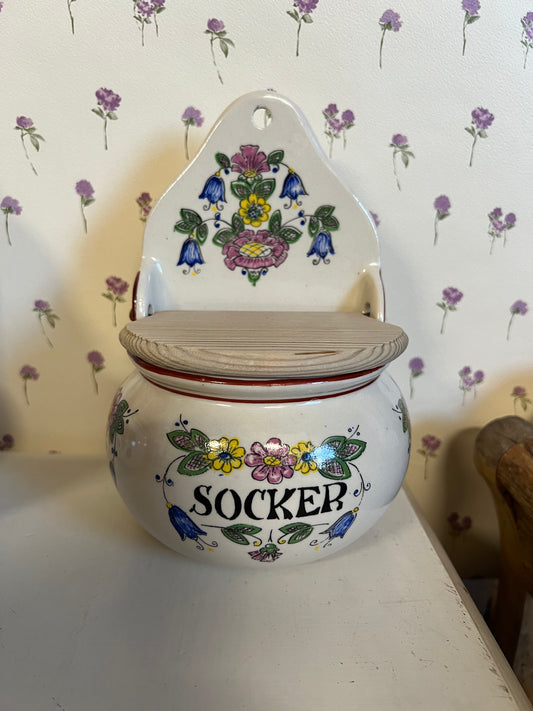 Väggskål med lock - Socker