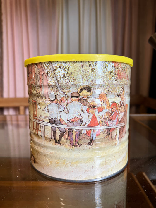 Carl Larsson plåtburk med lock