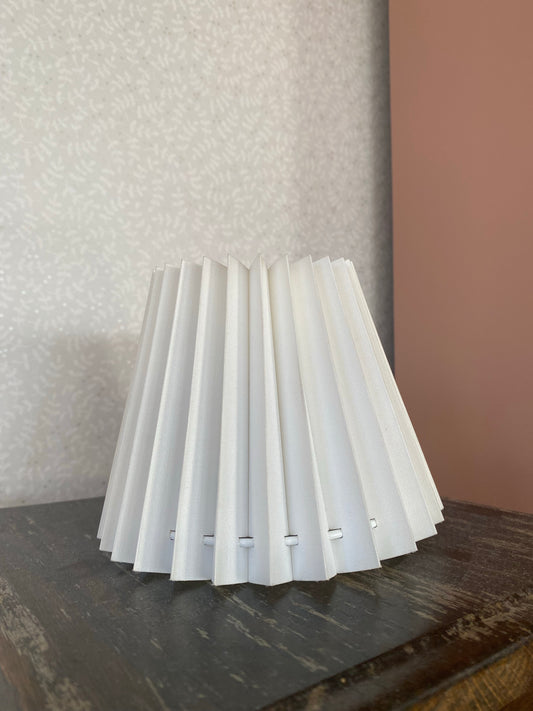 Plisserad liten lampskärm