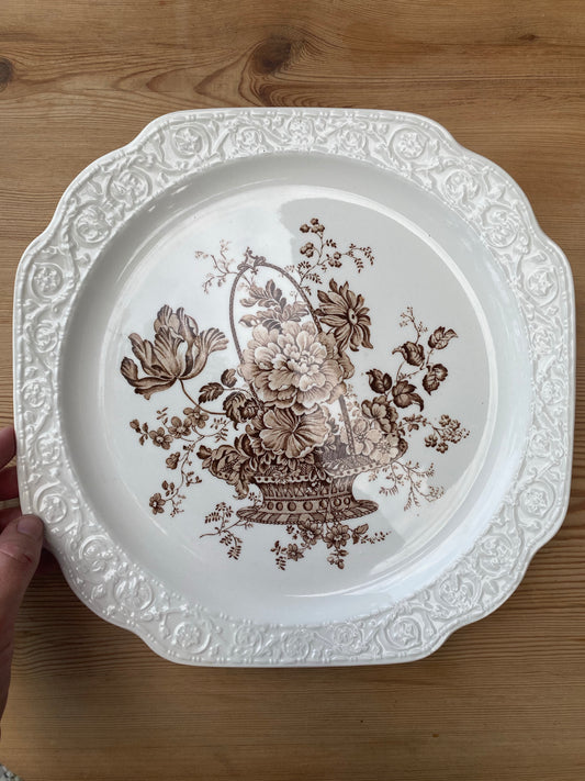 Uppläggningsfat blomsterkorg