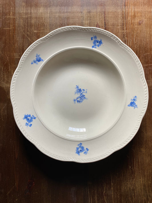 Blå vit tallrik - BÅSTAD GEFLE SWEDEN