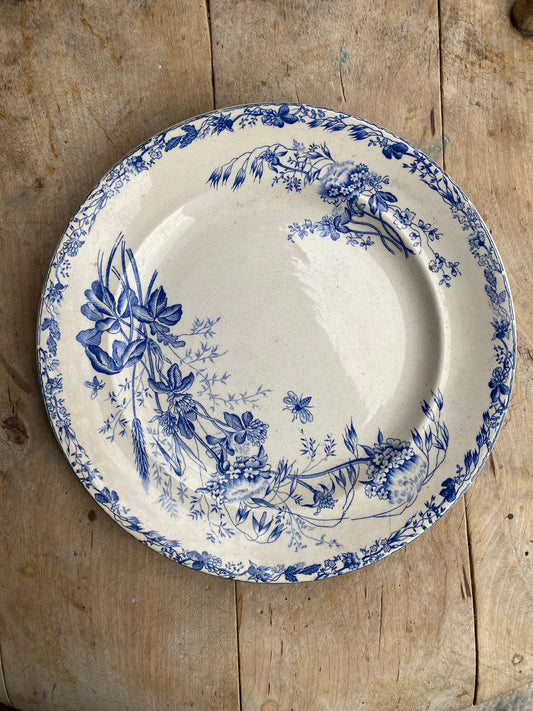 Tallrik i blåvitt - GERES Gustafsberg