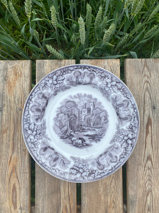 Tallrik i brunvitt - HADDON