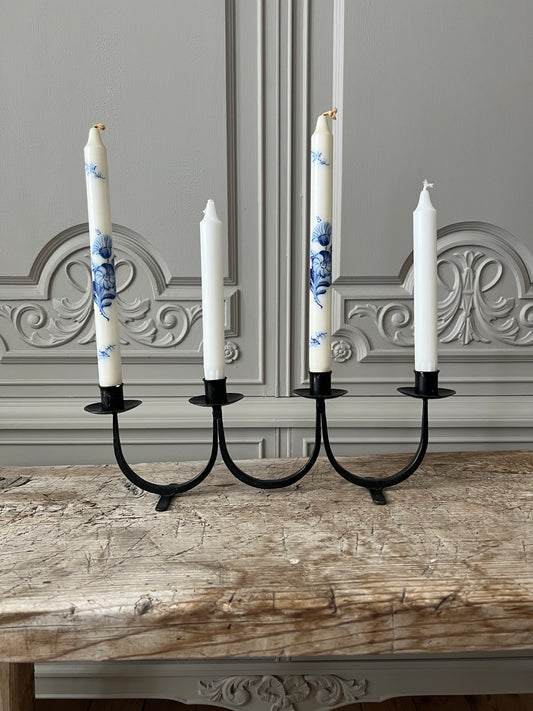 Adventsljusstake i smide