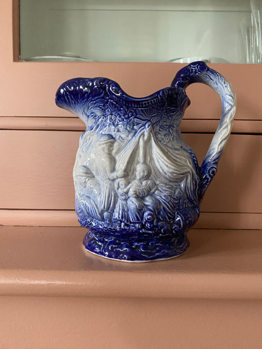 Vackraste kannan i blåvitt - Burleigh