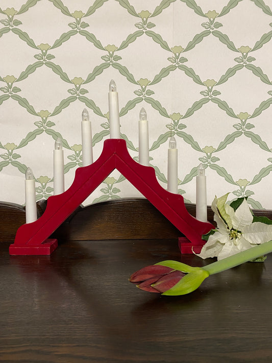 Adventsljusstake ~ röd