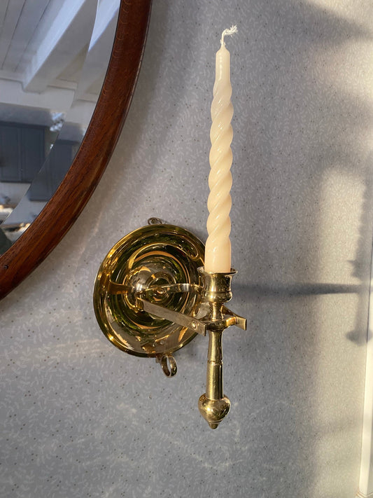 Mässingsljusstake - pendel för vägg och bord