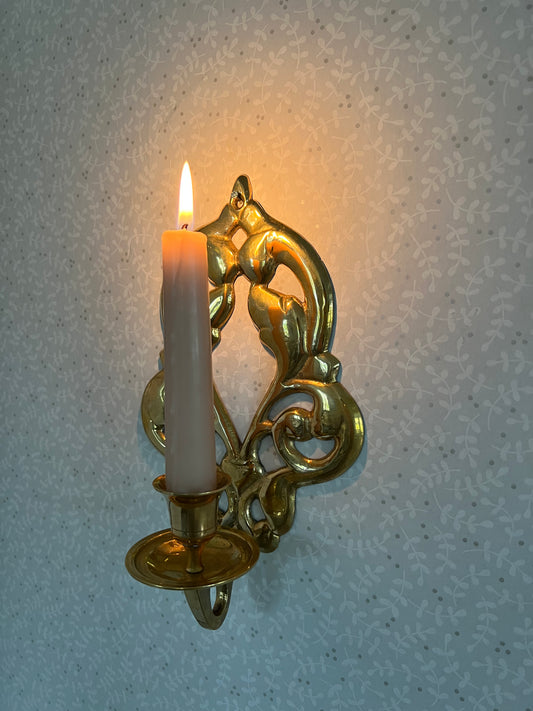 Väggljusstake i mässing