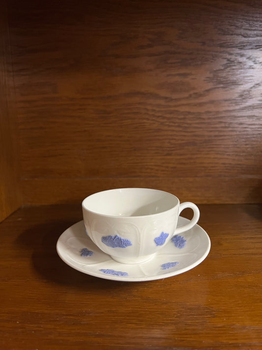 Tekopp - Blå Blom Old Gustavsberg