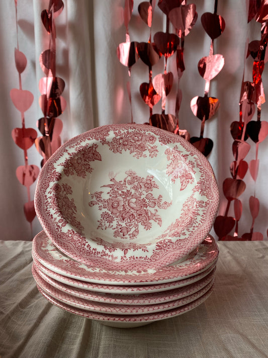 6st skålar Enoch Wedgwood Asiatic Pheasants