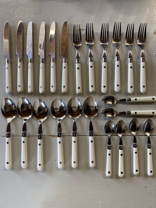 24 delar vintage bestick rostfritt stål