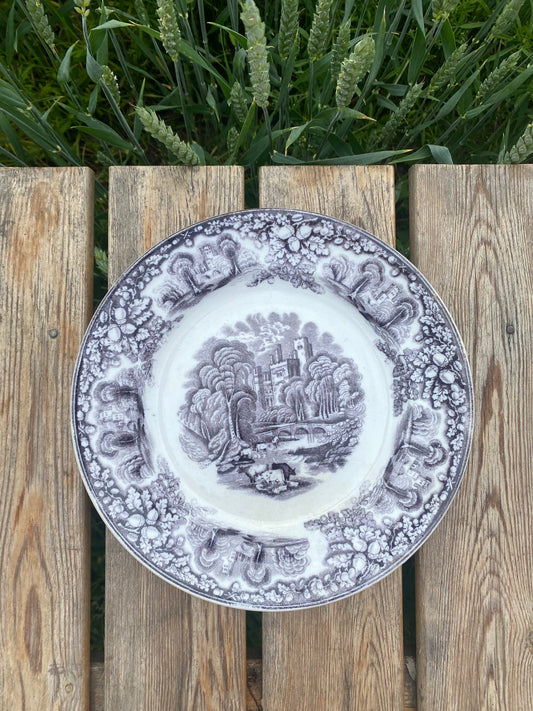 Tallrik i brunvitt - HADDON