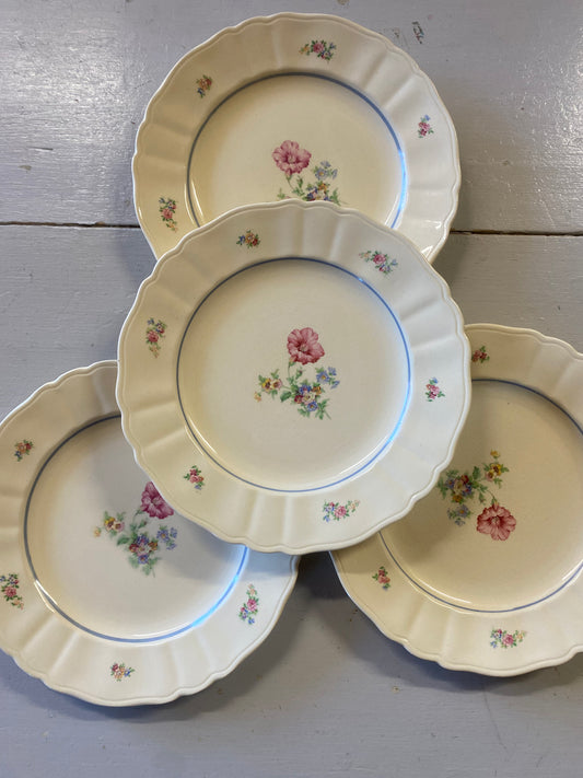 Blommig tallrik - Rörstrand Gunhild (finns 3 i lager)