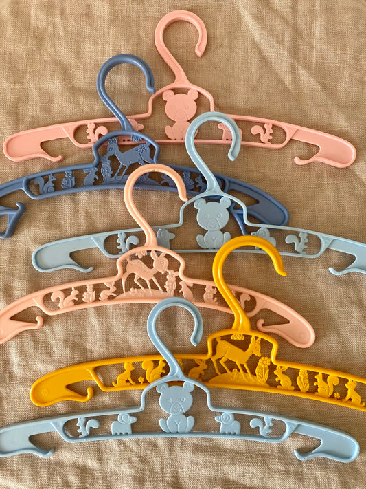 Sötaste barngalgarna i pastell med djur - 6st