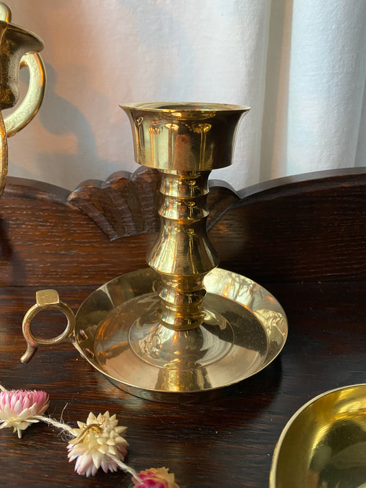 Unik stumpljusstake i mässing