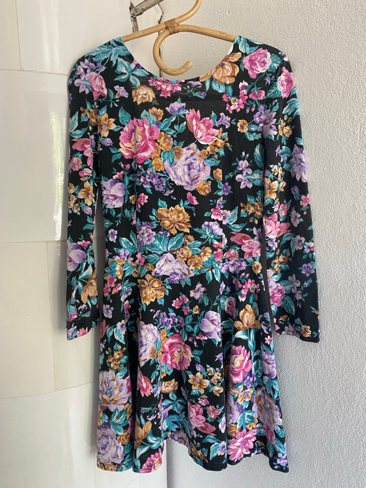 Vintage blommig klänning