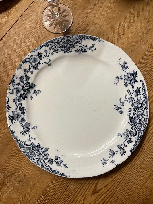 Tallrik i blåvitt - Loius XV Hancock & sons