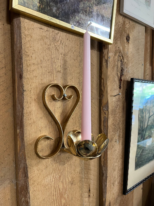 Väggljusstake i mässing