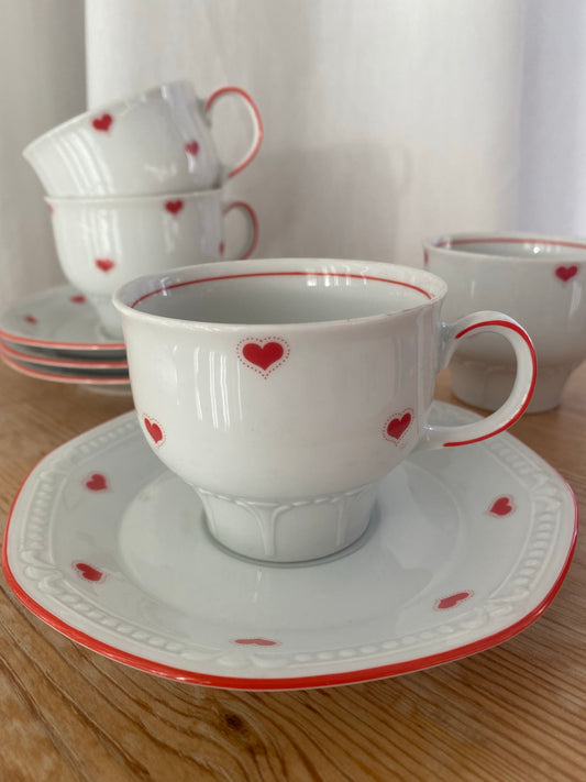 4st koppar med fat - heart