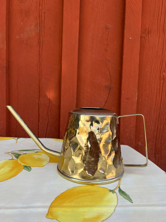 Vacker vattenkanna i mässing