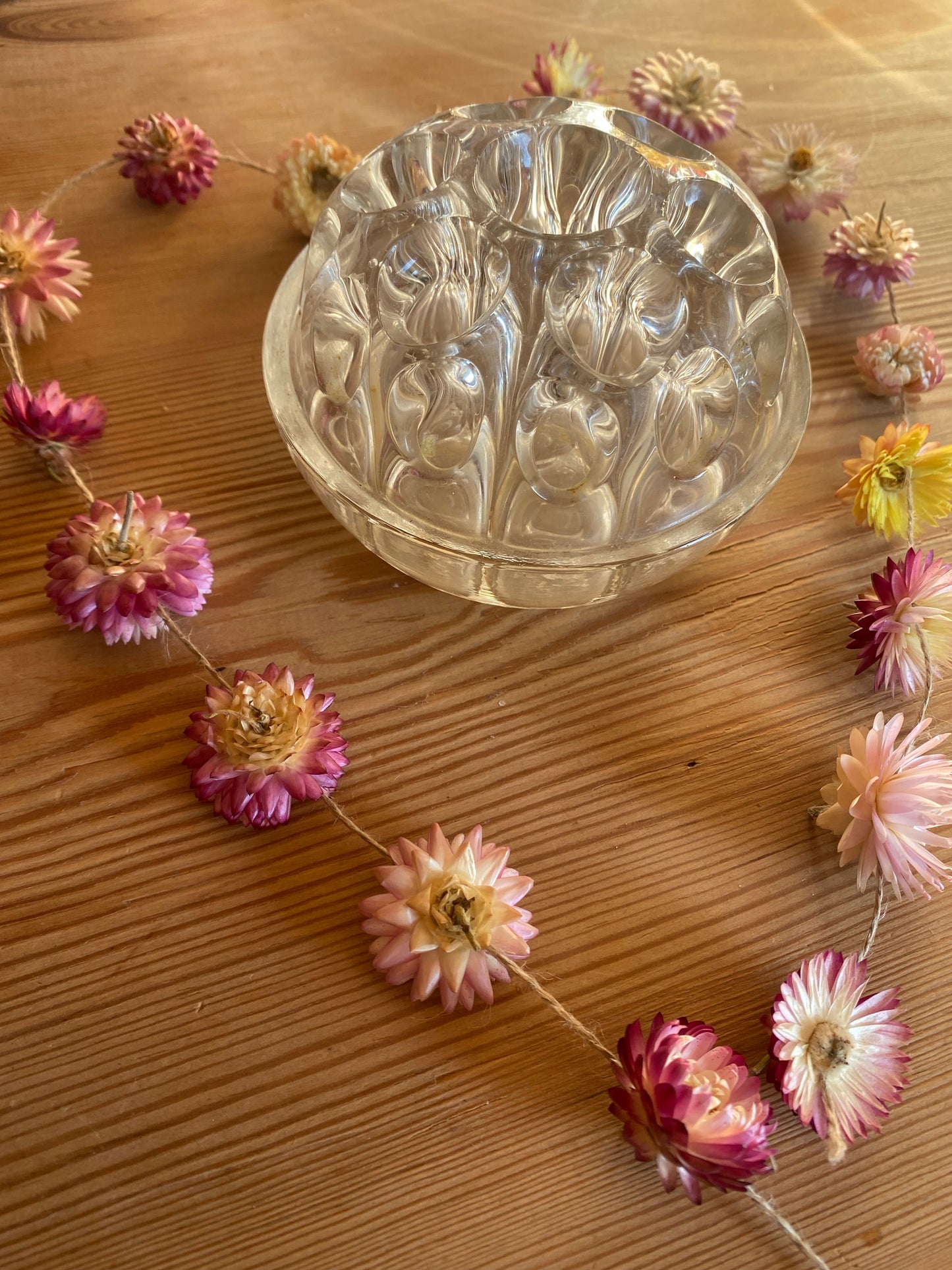 Stor blomsterfakir i glas - ”Ikebana” 19 hål