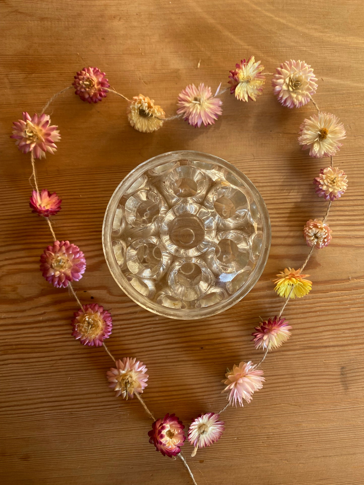 Stor blomsterfakir i glas - ”Ikebana” 19 hål