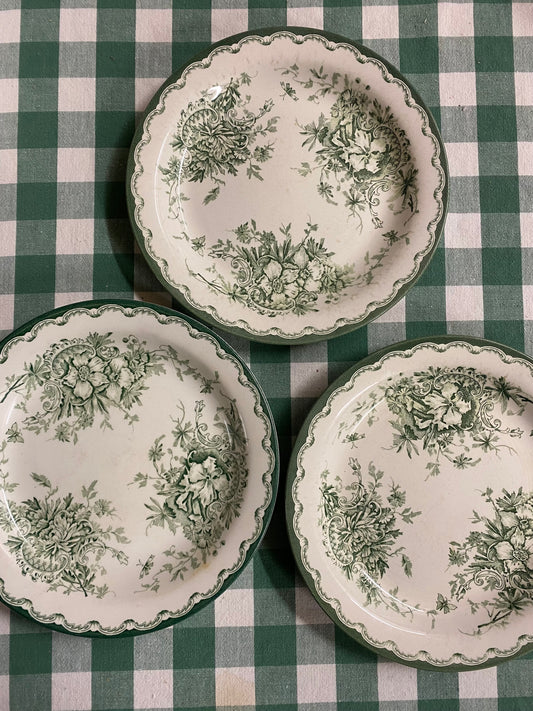 3st Grön Anna assietter