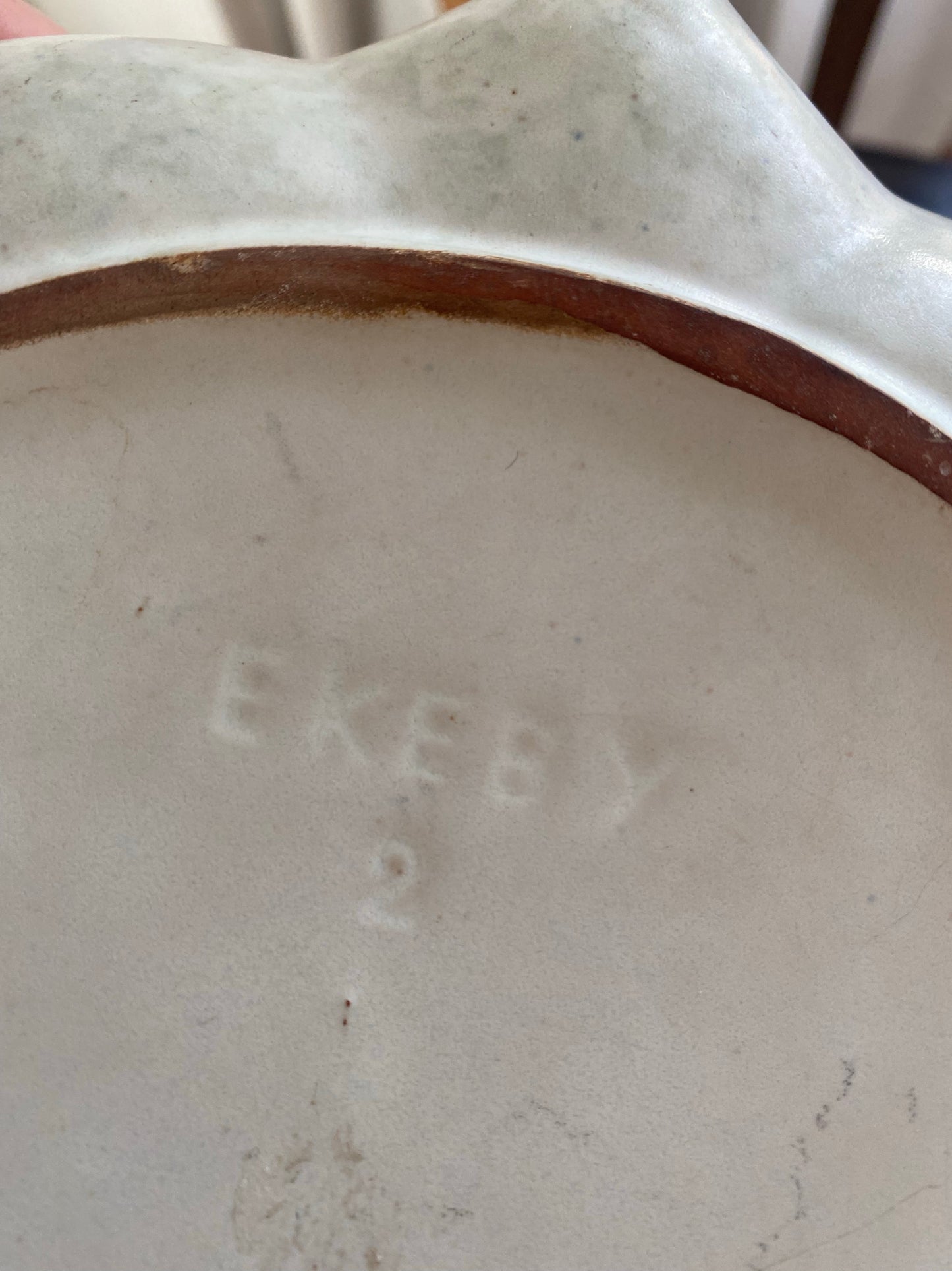 Adventsljusstake i keramik ~ Ekeby
