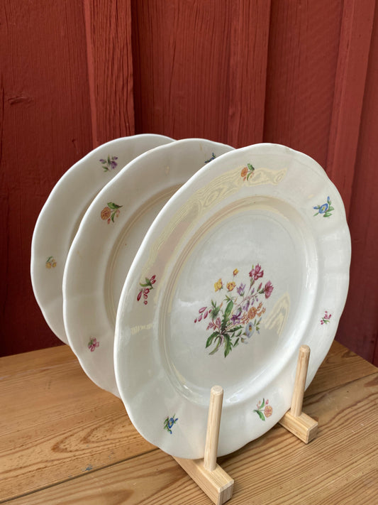 Blommig tallrik - Rörstrand EVA