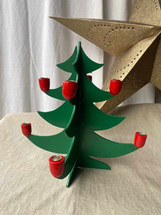 Trägran för julgransljus