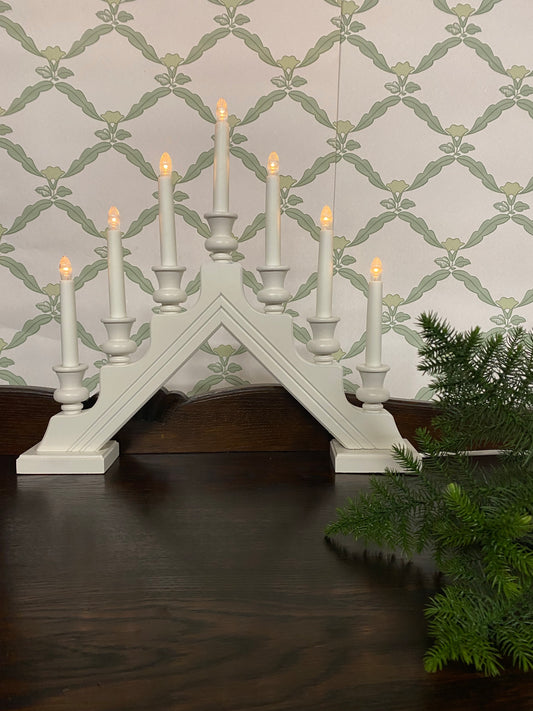 Adventsljusstake ~ vit