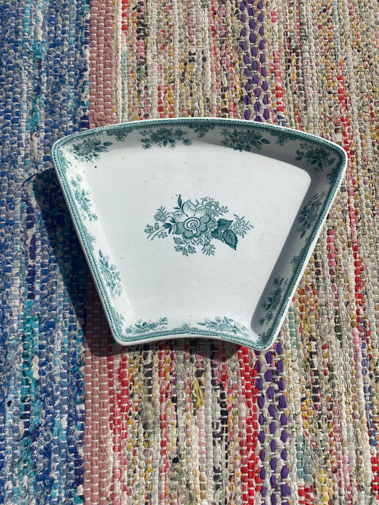 Tvålfat i grönvitt porslin - Gustavsberg