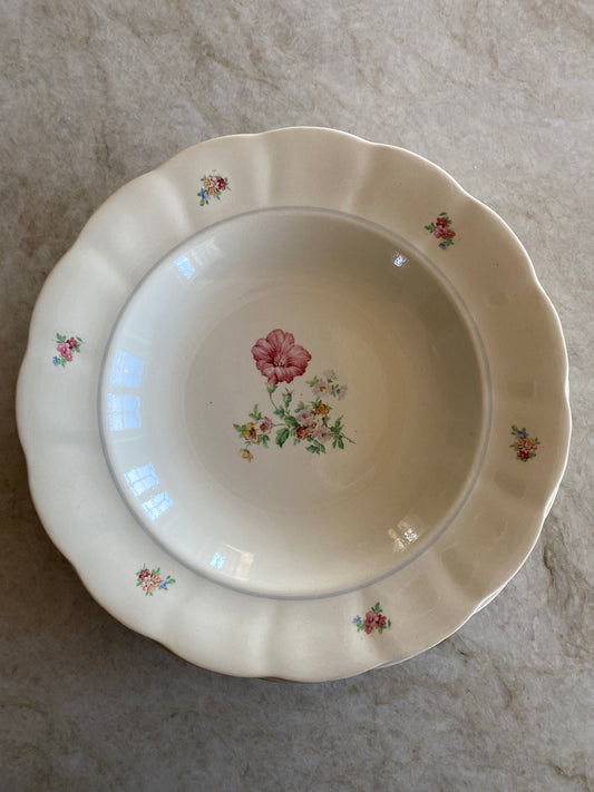 Blommig djup tallrik - Rörstrand SYLVIA 2 i lager