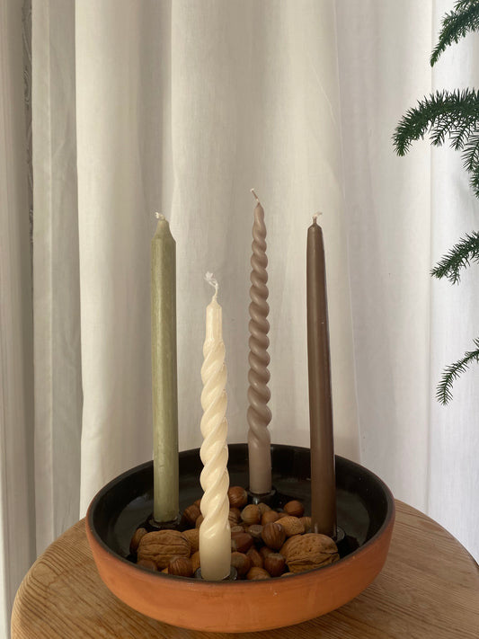 Adventsljusstake i terrakotta ~ Gabriel