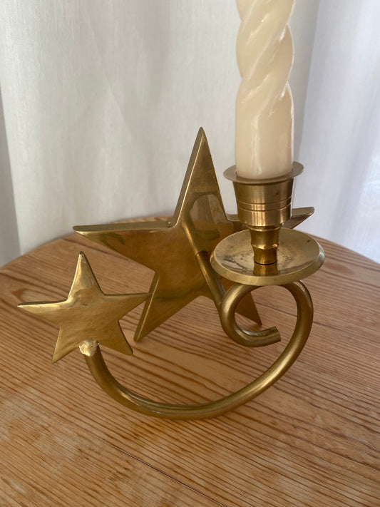 Väggljusstake i mässing ~ stjärna