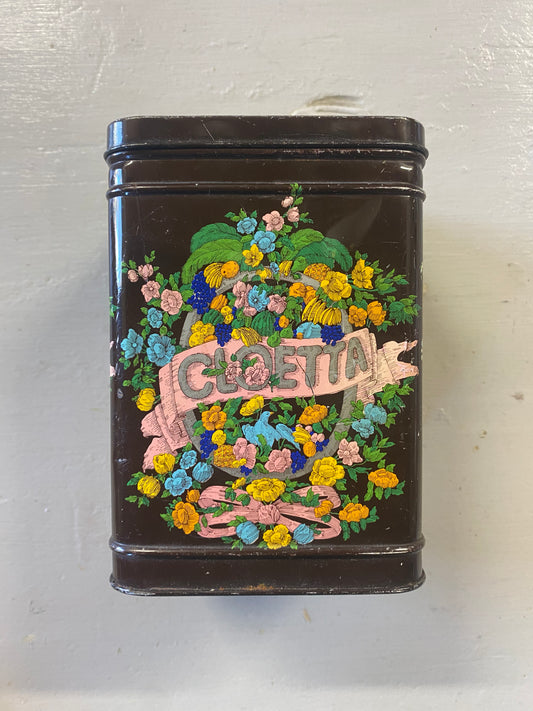 Plåtburk Cloetta i fina färger