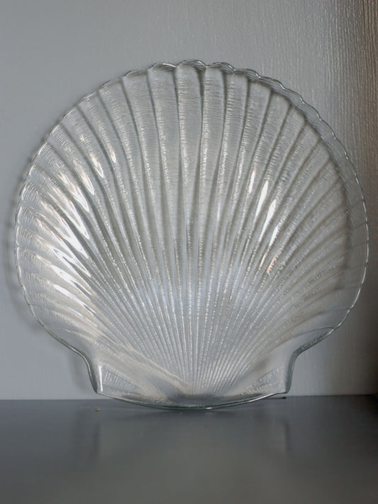 Stort snäckfat i glas